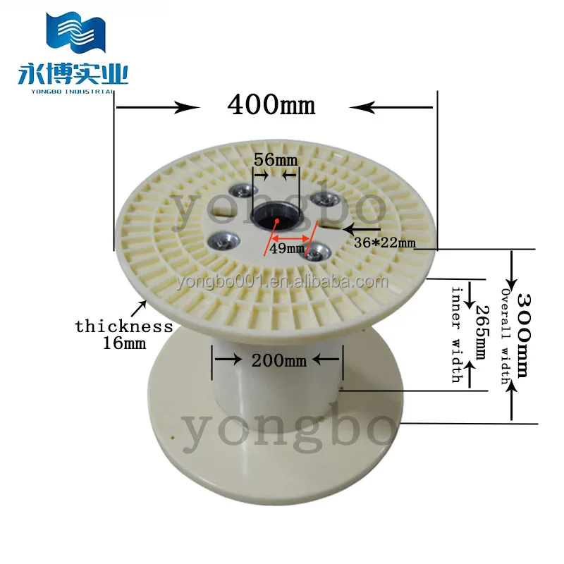 PN 400 ABS Cable Drum Spool Long-Term Turnover Wire Winding Machine Copper Wire Cable Pay-Off Take-Up Can Be Packaged Shipped