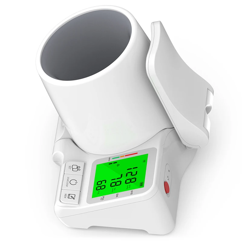 Upper Arm Blood Pressure Monitor with One-Touch Operation and Large Cuff