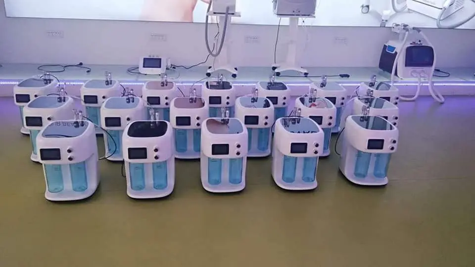 Красота спа дермабразия aqua peel rf радиочастотный Алмазный микродермабразический аппарат для ухода за