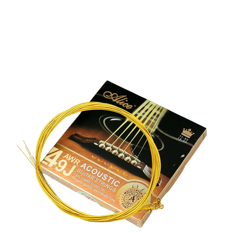 Alice Alice AWR49J folk guitar strings a set of 6 acoustic guitar strings phosphorus copper six complete strings