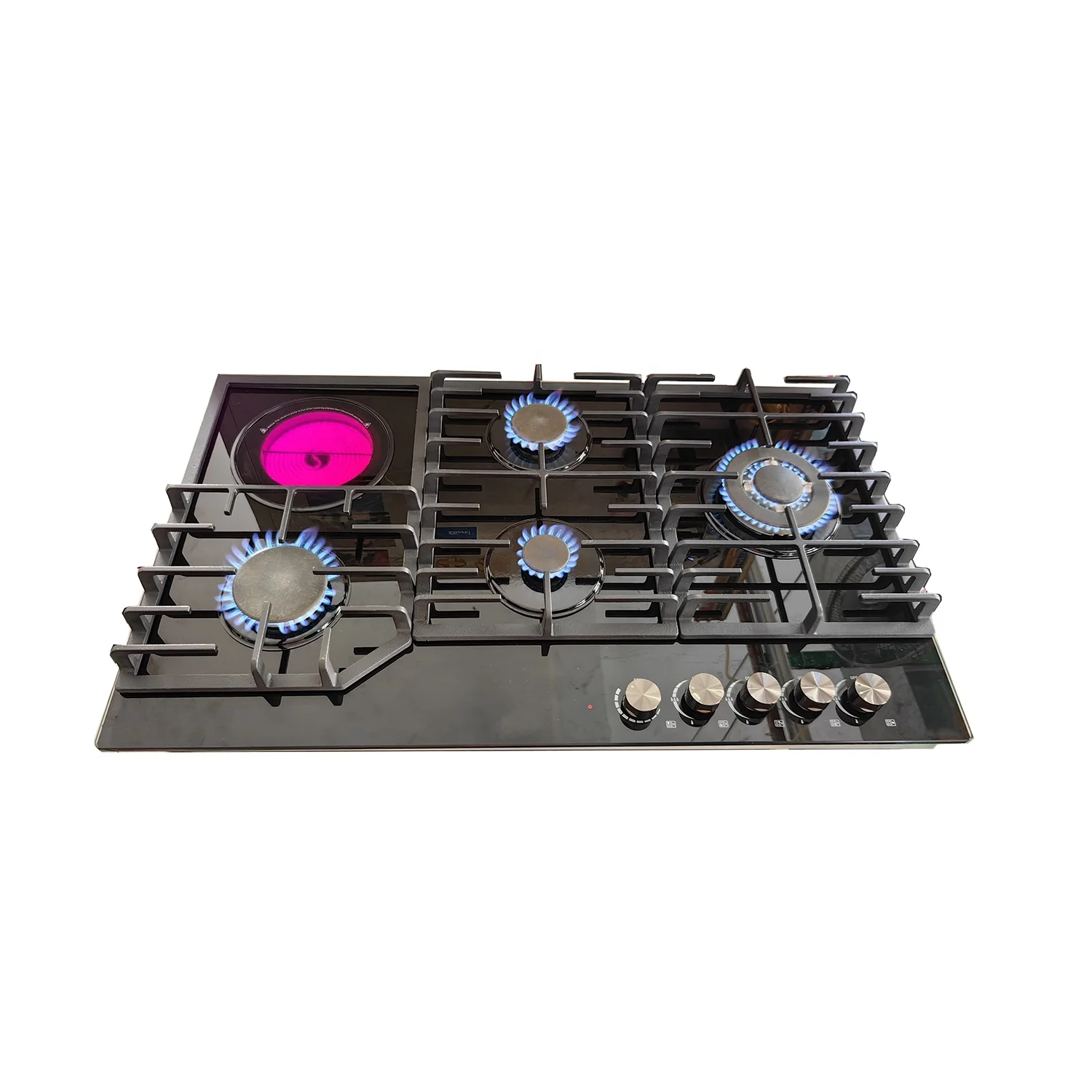 Electric ceramic and gas mix Cooker, Temper glass built in electrical gas hob Electrical infrared gas cooktop SGE59005