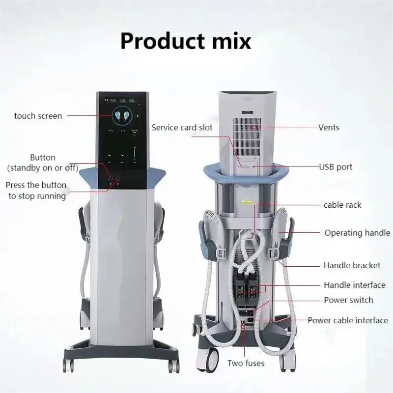 2024 newest RF EMS Body Sculpt Electromagnetic Pulses Body Electronic Muscle Stimulate EMS Machine