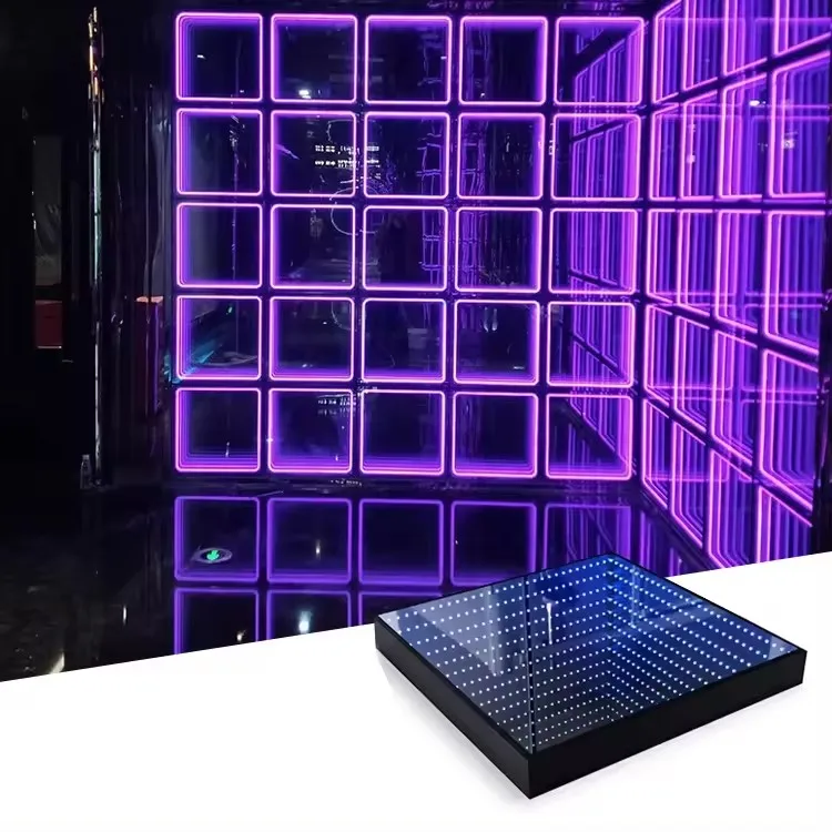 Twinklight Outdoor Party Wedding Magnetic Digital 3D Mirror Led Pixel Dance Floor Stage Dance Floor Lights