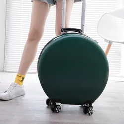 YX16918 round Special Design Traveling Suitcase For Girls ABS Beautiful Mini Girls Suitcase Luggage Zipper Solid Baby Suitcase