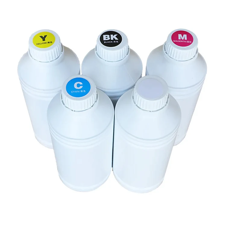 High Quality 1000ml XP600 White DTF Ink for Epson L805 i3200 L1800 DTF Printer Premium Textile Transfer Pigment Ink Manufacturer