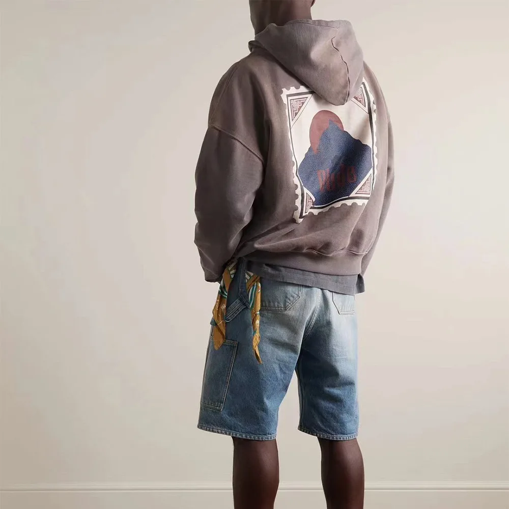 DTG/DTF напечатанные высококачественные негабаритные толстовки с капюшоном больших размеров для мужчин/женщин