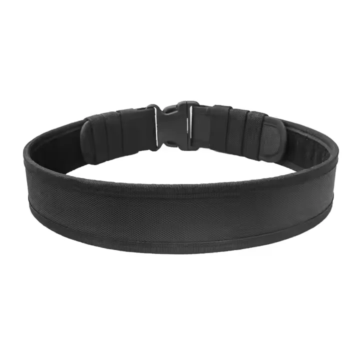 Factory OEM Custom Logo Black Combat Tactical Duty Belt Set Nylon Utility Uniform with Buckle Defense Equipment for Security