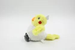 Eco-friendly dog toy little yellow chicken squeaky dog chew toys pet chew plush dog toy