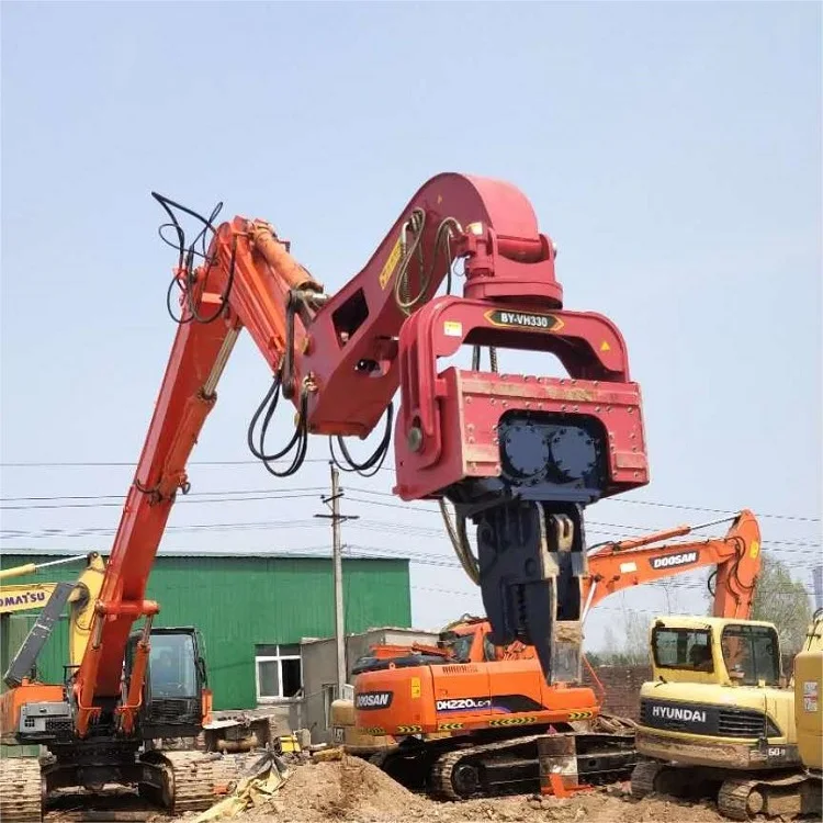 Hydraulic Driver violent Frequency Hydraulic Excavator Vibratory  Pile piling Puller