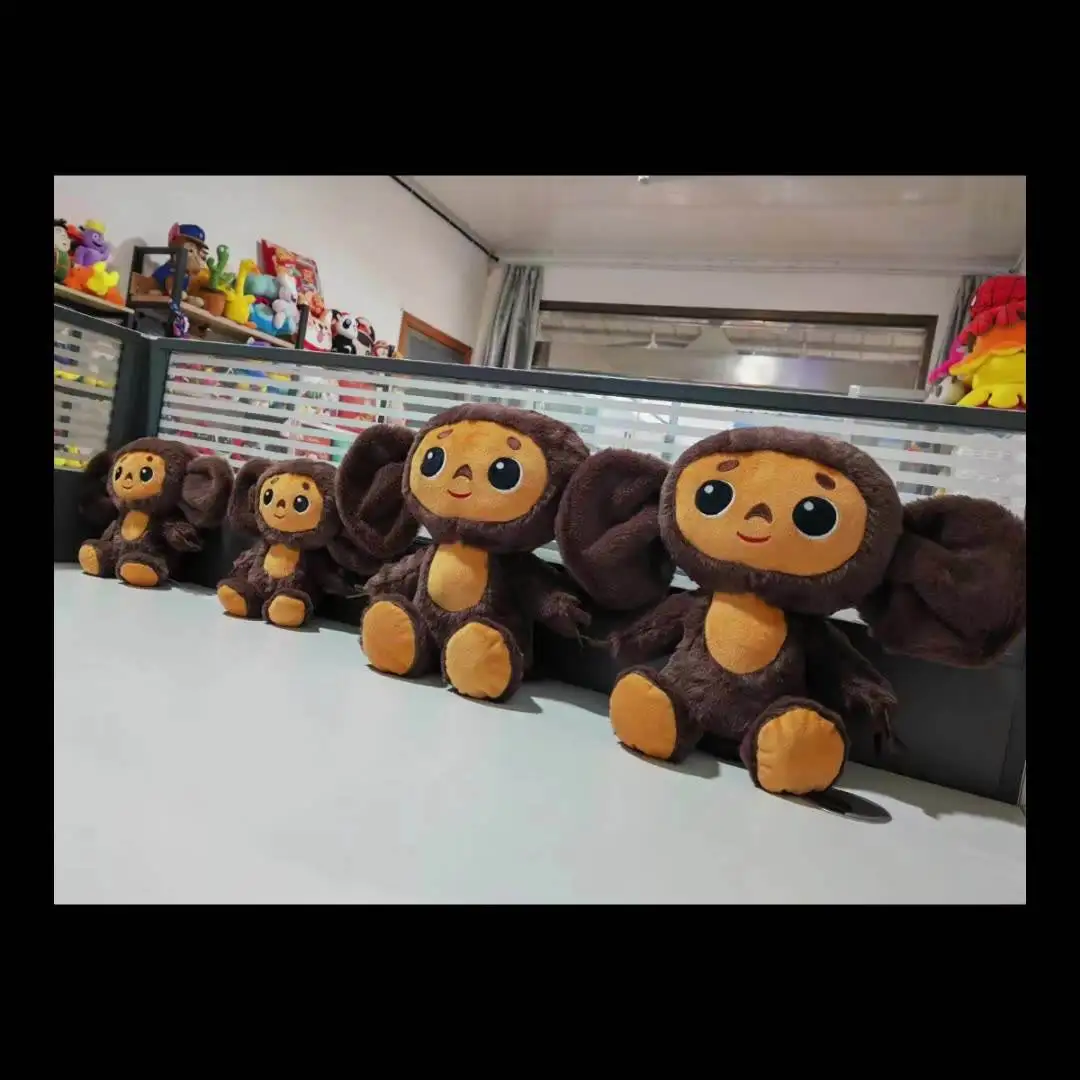 Allogogo Russia Anime Chebraska Plush Figure Toys Baby Sleep Appease Big Ear Doll Cheburashka Toy Plush Monkey For Kids
