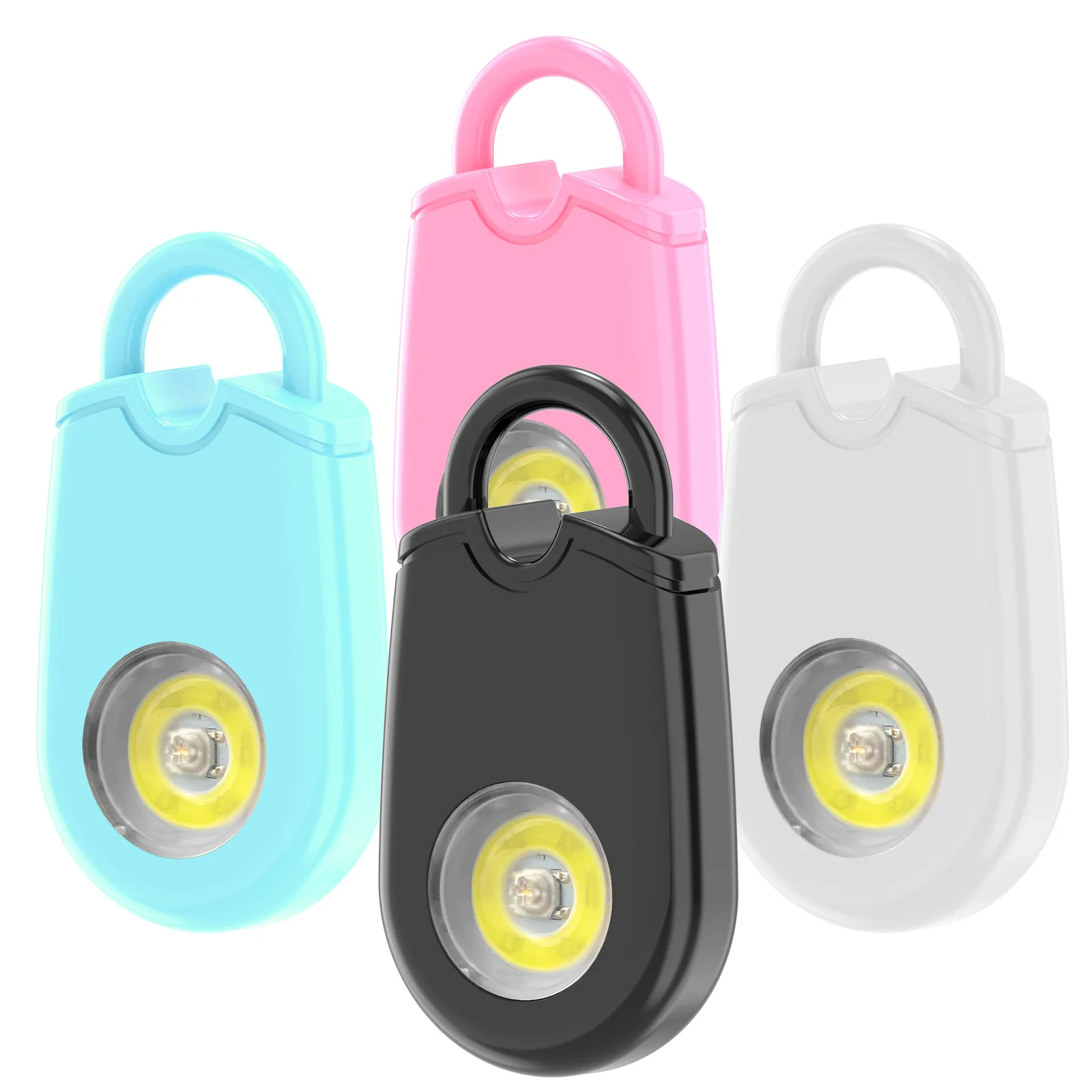 Explosive Hot Sales Outdoor Mountaineering Girls Anti-wolf SOS with LED Lights Anti-wolf Alarm Key Chain