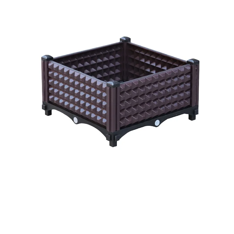 Manufacturer rattan multifunctional plastic planting box roof garden balcony vegetable planting box outdoor combined flower box