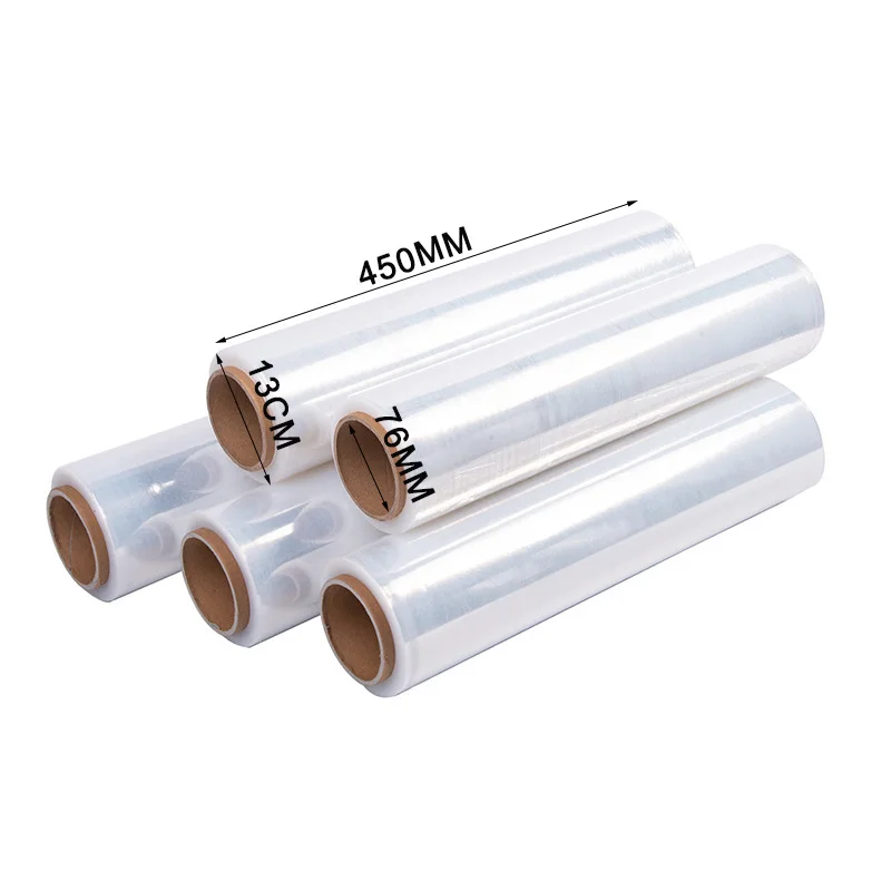 17 Micron  1000Mm Width No Core 50Kg Jumbo Pallet Wrapper Stretch Film Rewinder 1500Mm For Packing