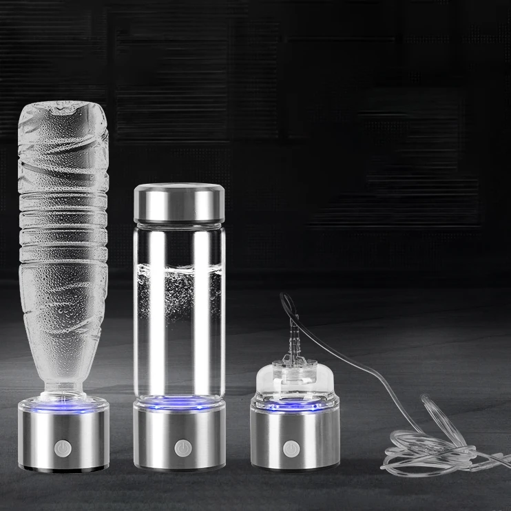 Высококачественная технология PEM SPE портативный usb 1200-5000ppb 3 в 1 h2 газовый ионизатор для дыхания ионный стеклянный водородный бутылка воды