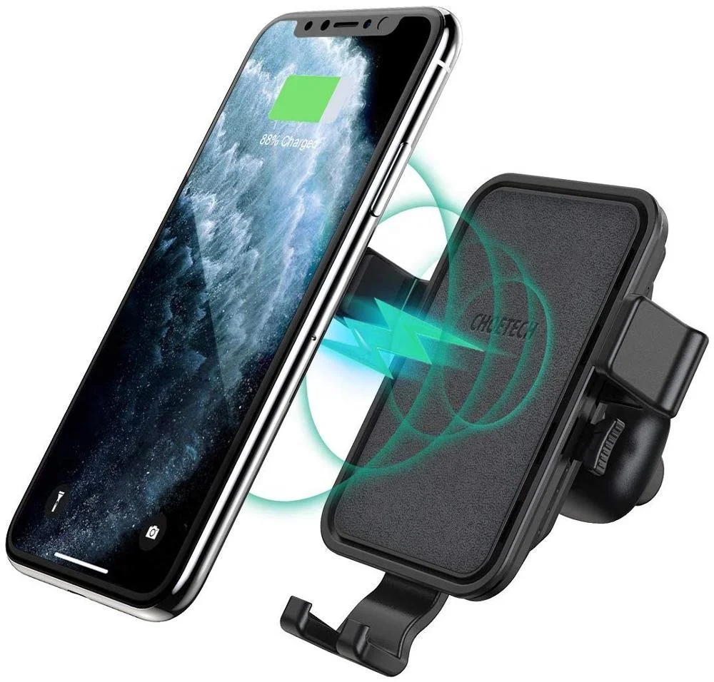 
CHOETECH Automatic Clamping Air Vent Phone Holder Car 3 In 1 Wireless Charger Stand With Aroma Diffuser 