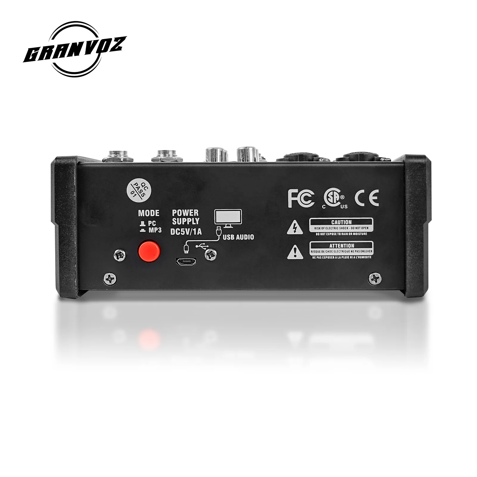 Новый Дизайн Чистый смеситель 4 канальный DVR с USB музыка dj микшер без