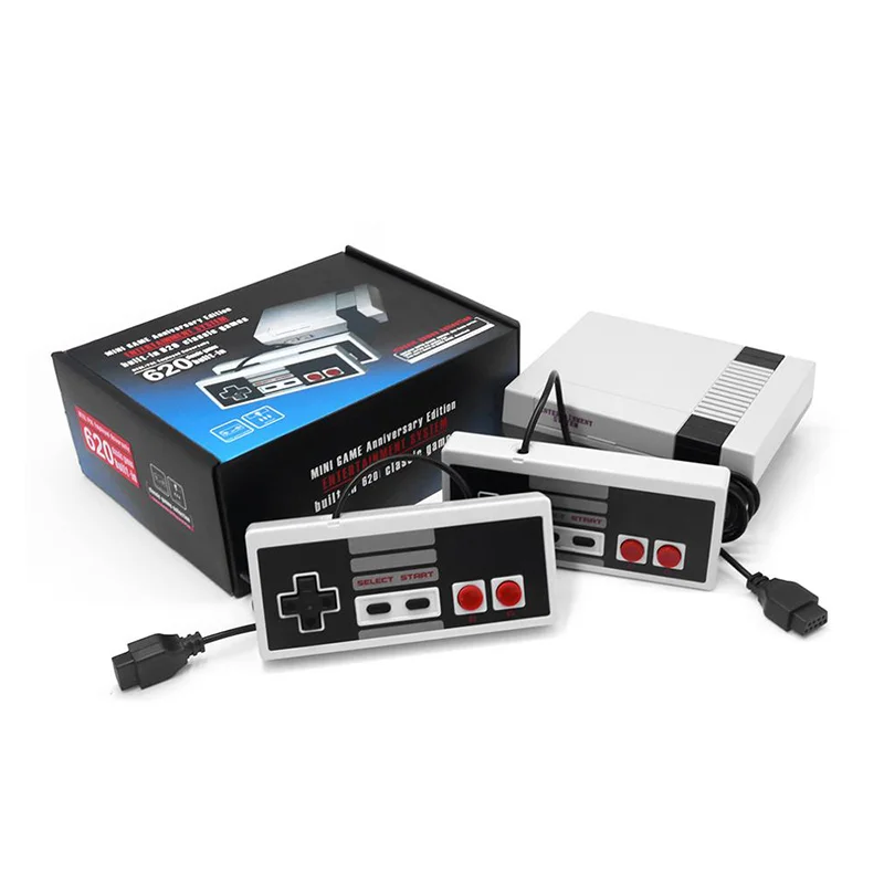 Europe and the United States classic red and white machine retro FC nostalgic mini home TV game machine 500 620 style