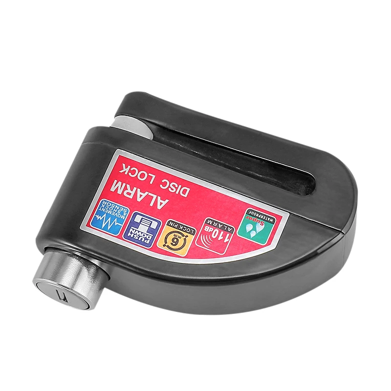 110Db Waterproof Bicycle Smart Disk Lock Alarm Motorcycle Bike Bicycle Disc Brake Reminder Safety Anti-Theft Lock