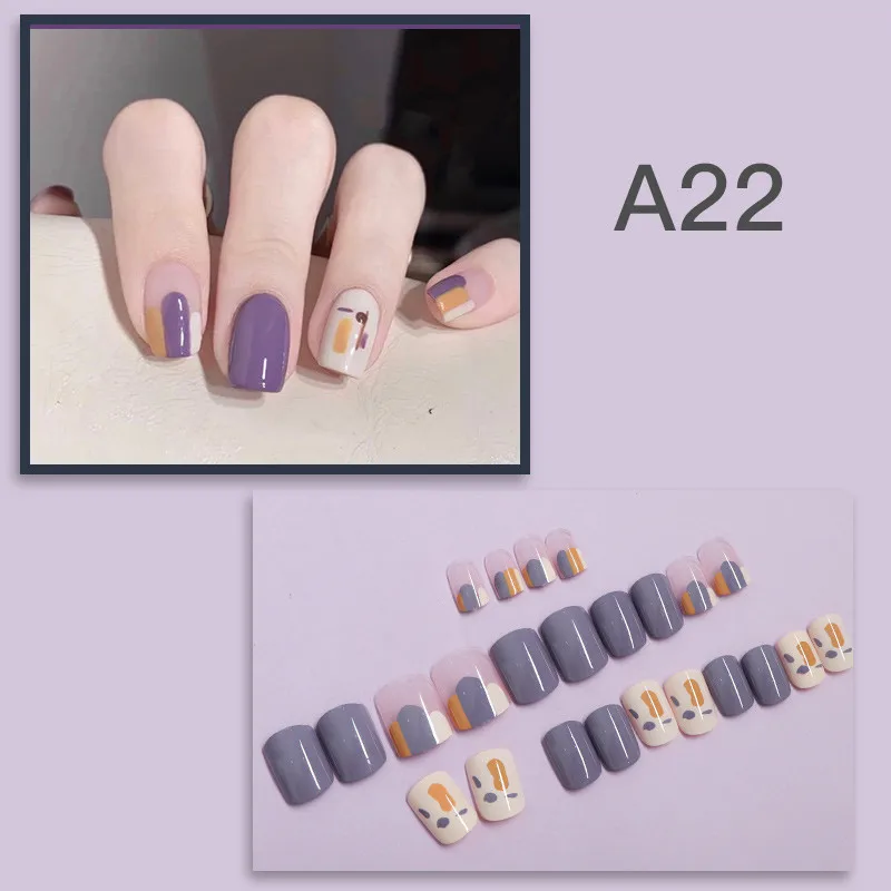 Wholesale More Styles Trend Top Quality Handmade Acrylic Bling Press On Nails Artificial Fingernails For Women