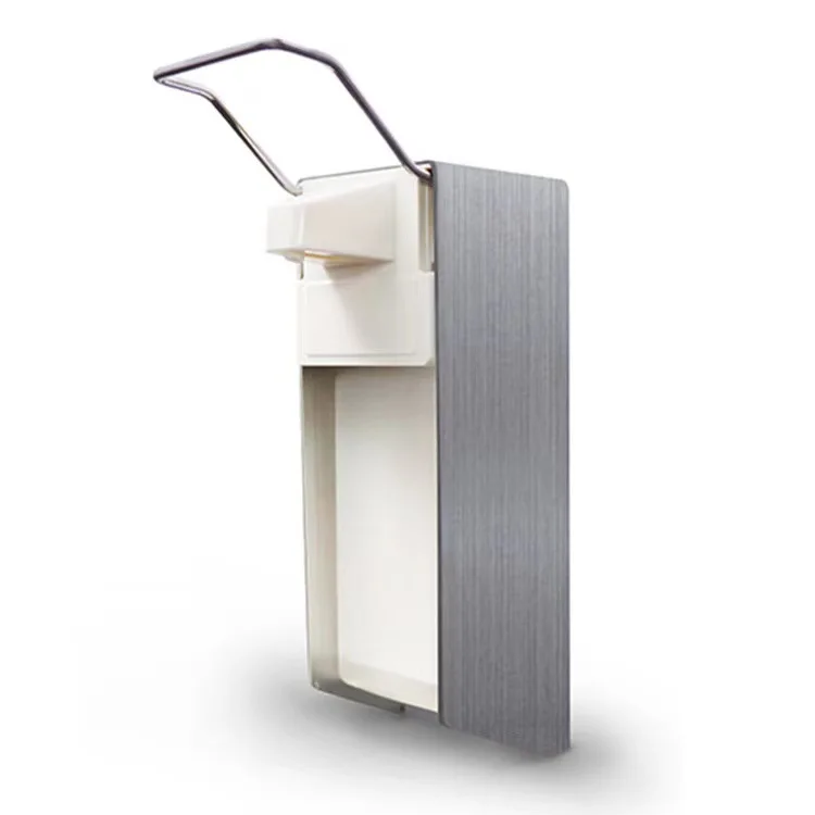 Elbow pressure aluminum alloy soap dispenser for hospital