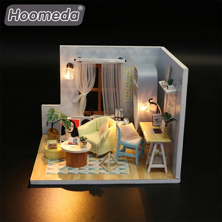 Hongda custom design dollhouse S903 doll house miniature dollhouse wooden diy dollhouse kit