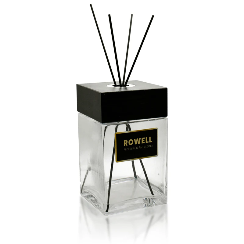 5L 5000ml Luxury Clear Reeds Diffuser Glass Bottles with Wooden Cap