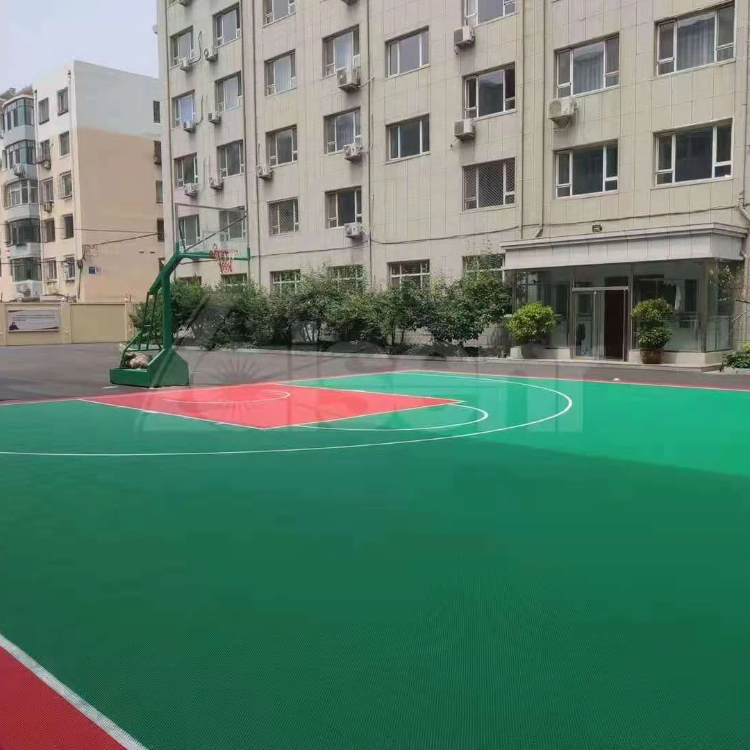 
PP suspended interlocking sports flooring used basketball courts for sale 