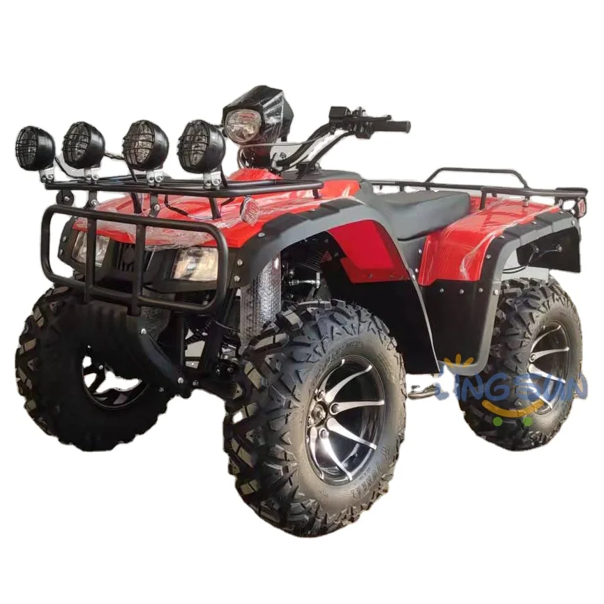 LINGSUN MOTOR Off Road Used Motocross ATV , Front and Rear all Disc Brake 4X4 Buggy Car for Adults with 12inch tyres
