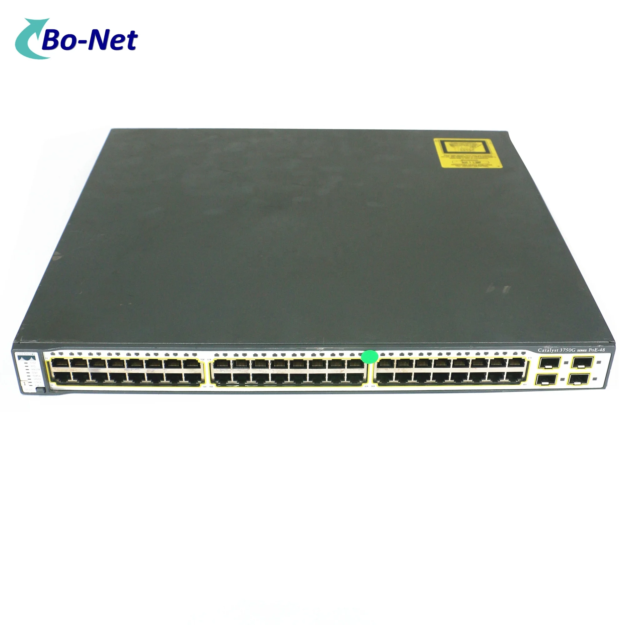 Used WS-C3750G-48PS-E 48 Port Gigabit Ethernet PoE + 4 x SFP Network Switch