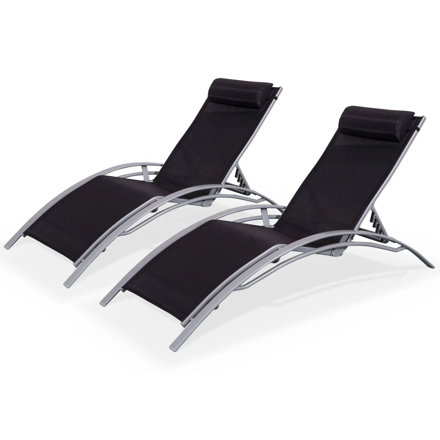 Outdoor High Quality Aluminium Sun lounger Aluminium Sling Sunbathing Folding Chair
