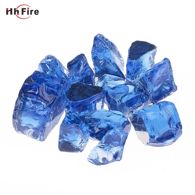Excellent Decorations Garden  Cobalt Blue Fire Glass  Crystal Glass Stone And Fire Pit Glass Cullet