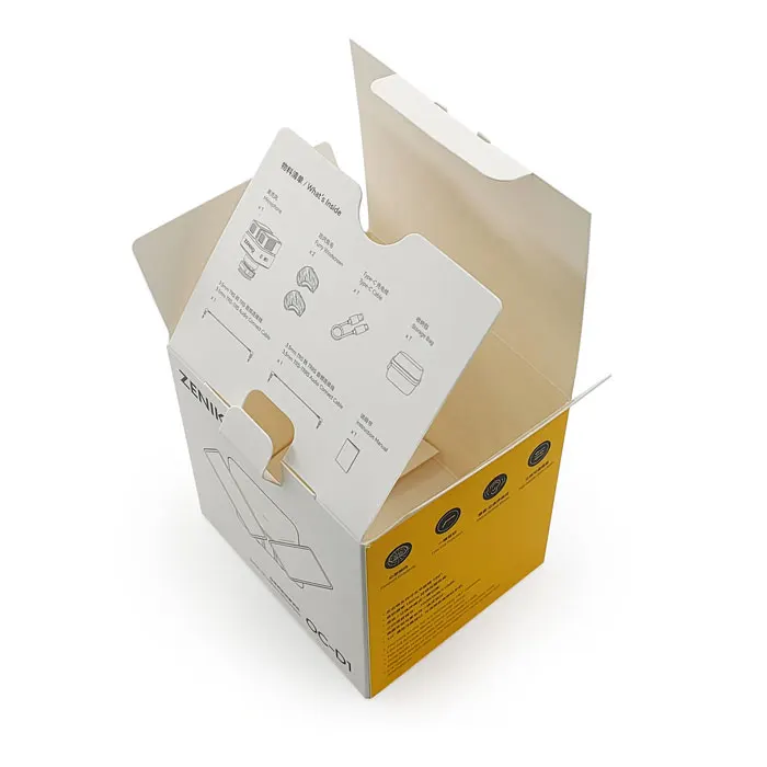 Custom Paper Card White Box Packaging Mask Packaging Face Cream Cosmetic Paper Box Microphone Card Box