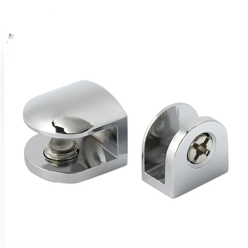 Zinc Alloy Glass Shelf Clip Clamp Bracket For 6MM Glass Shelf HOT SALE Glass Clamp Wall Mounted Adjustable Explosive Models