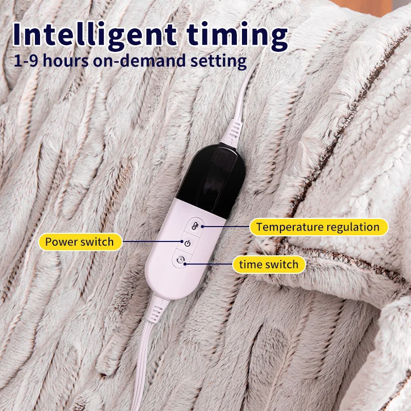 Portable Electric Heated Blanket Constant Temperature Heating Wire Comfortable Stable-UK/US Household Use Limited Time Discount