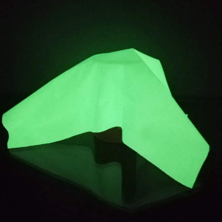 DIY Performances Luminous Fabrics Fluorescence Recycle Glowing Glow In The Dark Fabric For  Fashion Garments