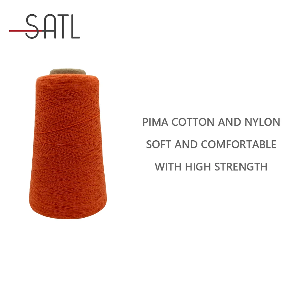 Wholesale 2/48nm 90% PIMA Cotton 10% Cashmere Semi-worsted Spun Knitting Yarn