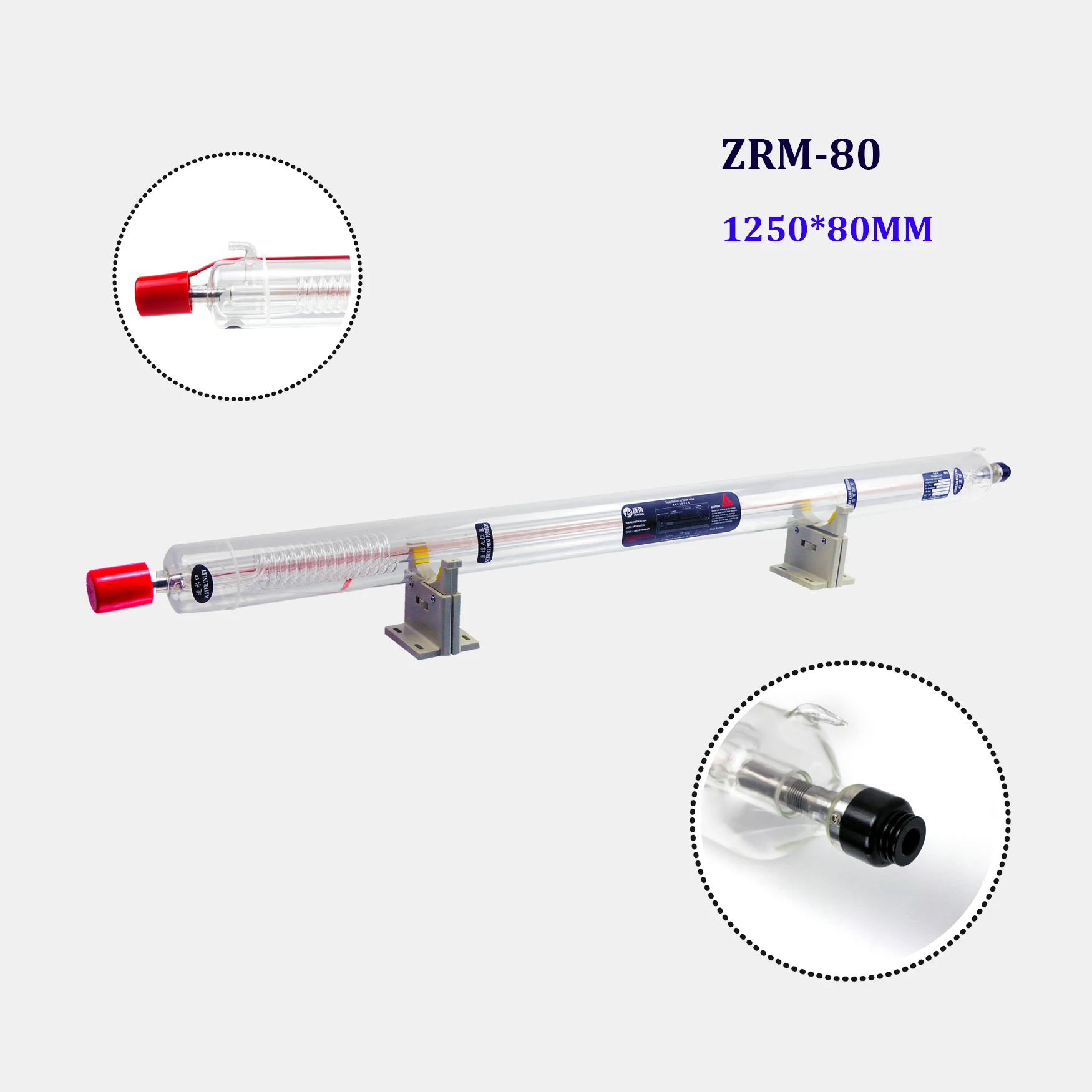 Zurong 80W 60W Synrad Co2 Laser Tube 80W Refill 80W 90W Reci Laser Tube ZRM-80 Watt For Laser Cutting Machine