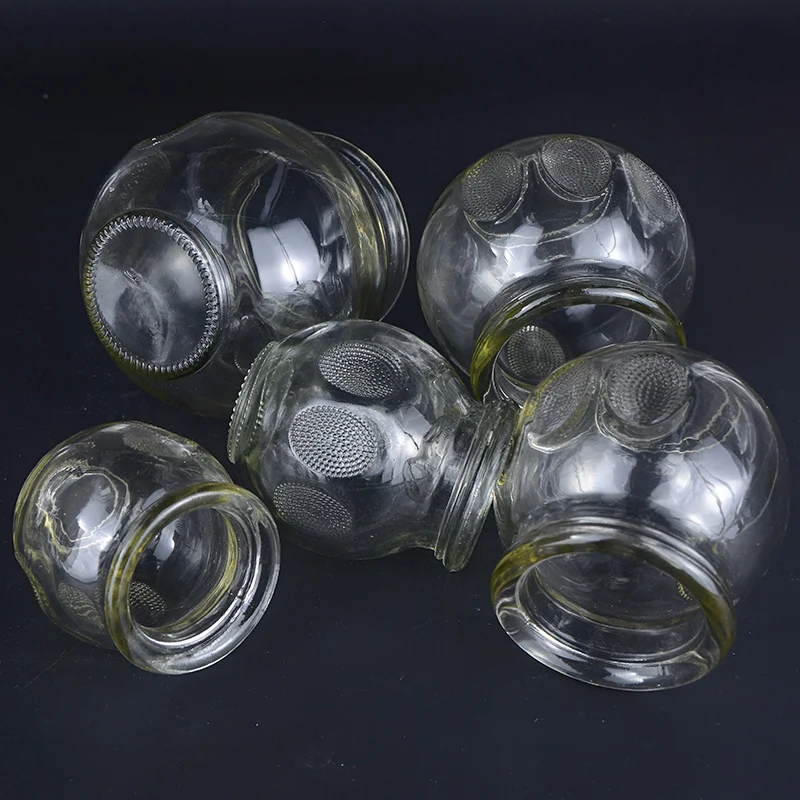 Traditional Chinese Medicine  Fire Glass Vacuum Therapy Cupping Set For Body