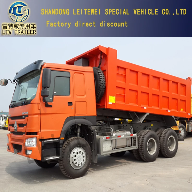 China 20 cubic meters sinotruk 1200r20 Tires 40 Ton 12 tyre used HOWO 371HP Dump Truck price