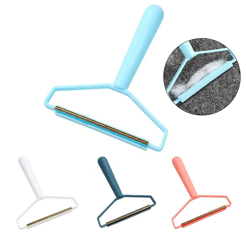 Скребок для шерсти домашних животных, портативная щетка для удаления пуха и ворса, из пластика, для кровати, дивана, одежды
