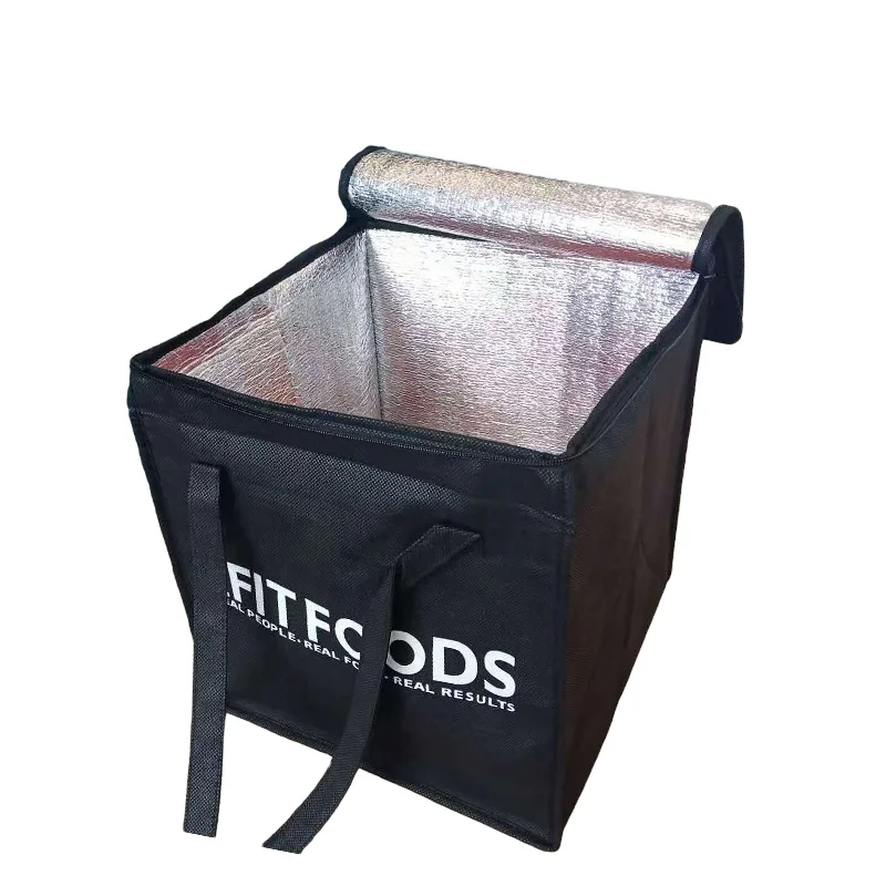 Dairy Products Delivery Aluminum Foil thermal Bag with handle for Perishable lunch milk insulation cooler bag