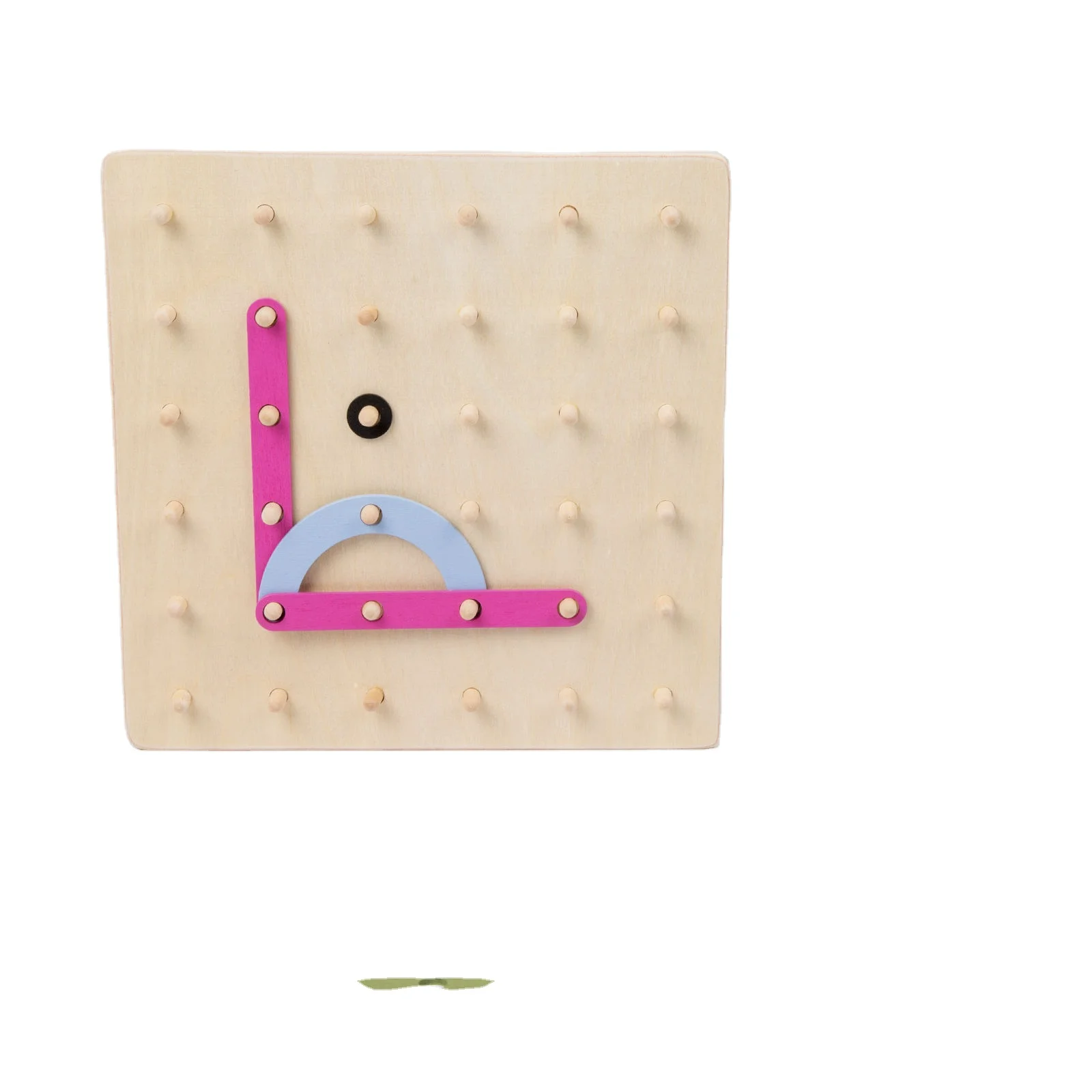 Ранняя развивающая игрушка построить букву на деревянной Geoboard с арабским алфавитом и цифрами