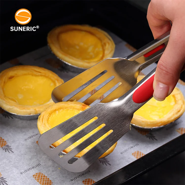 Grill Extra Long Handle 9 12 Inch Bbq 2 Function Kitchen Scissor Stainless Steel Barbecue Food Tongs Of Rotating