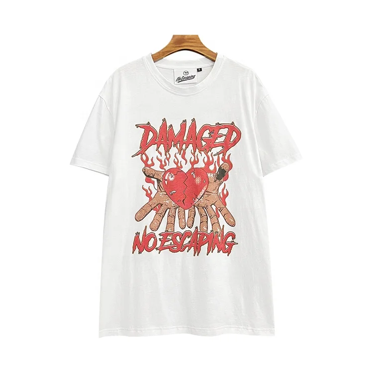 100% cotton high quality pocket t-shirt digital printing slim fit custom logo round neck graphic tees t-shirt for men