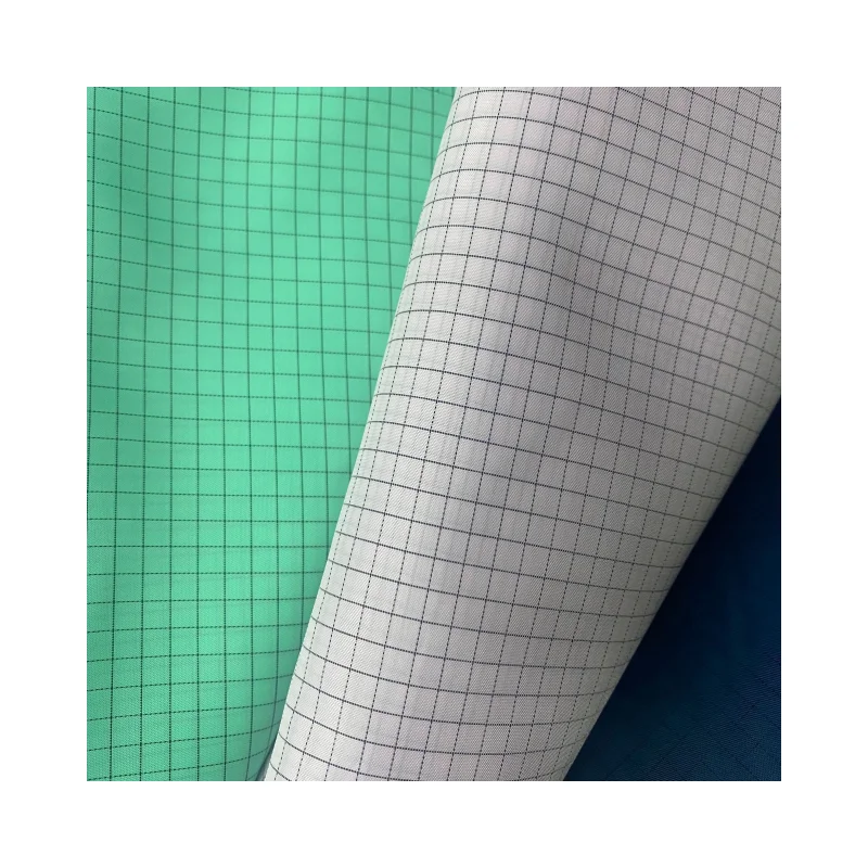 Wholesale Fire Resistant Anti Static Cvc Functional Fabric 0.5 stripe 100% polyester For Workwear