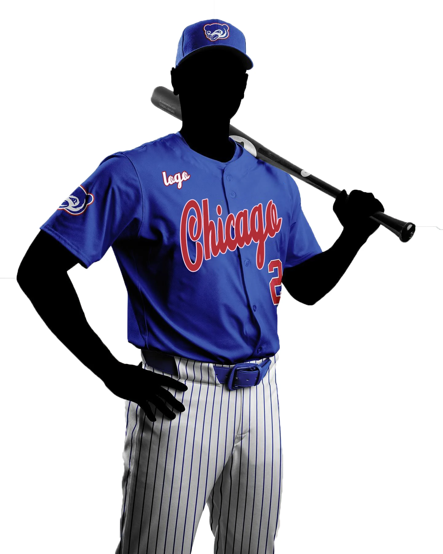 Oem White Player  Logo Jersey Retro Sublimation Contest Stripe Saber Toothed Tiger Baseball Jersey