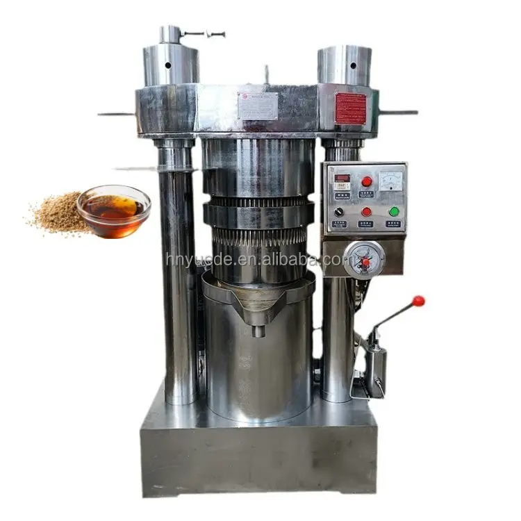 Coconut Oil Extractor Madagascar Baobab Seeds Black Seed Coffee Bean Cottonseed Oil Press Machine Hydraulic Cashew Oil Press