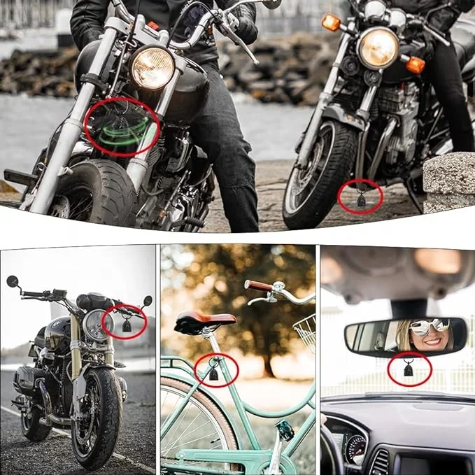 Motorcycle Bells for Bikers: Motorcycle Bell Guardian Angel | Motorcycle Keychain