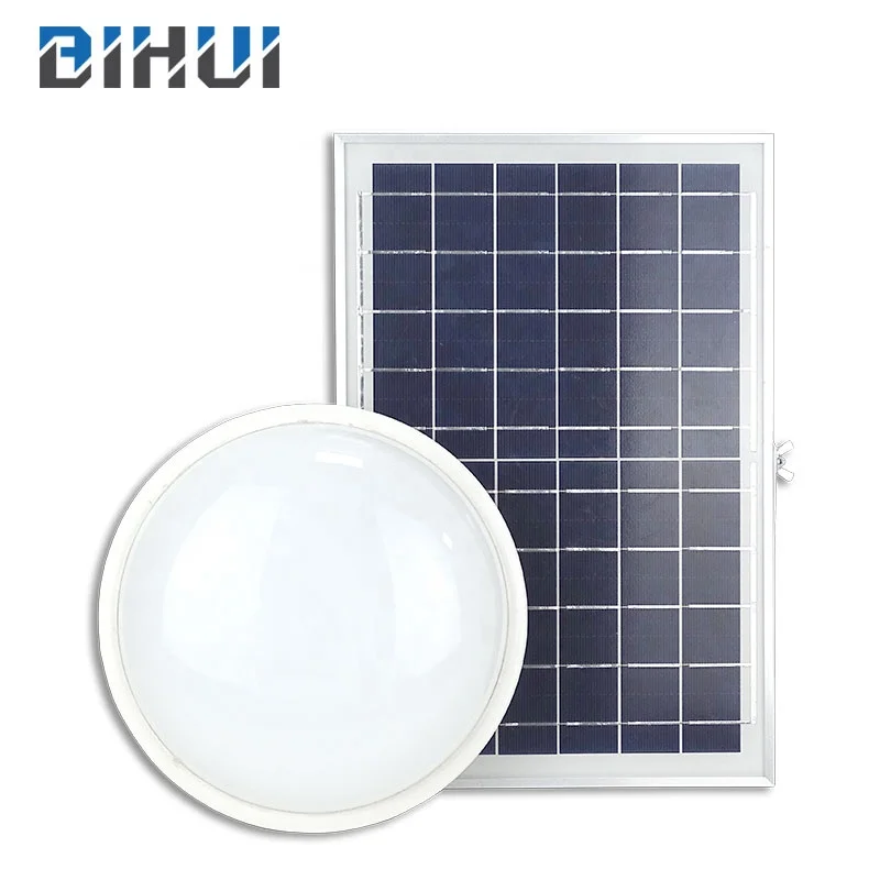 Latest Led Indoor Home House Garden Warehouse Lights Black Mounted Solar Ceiling Light