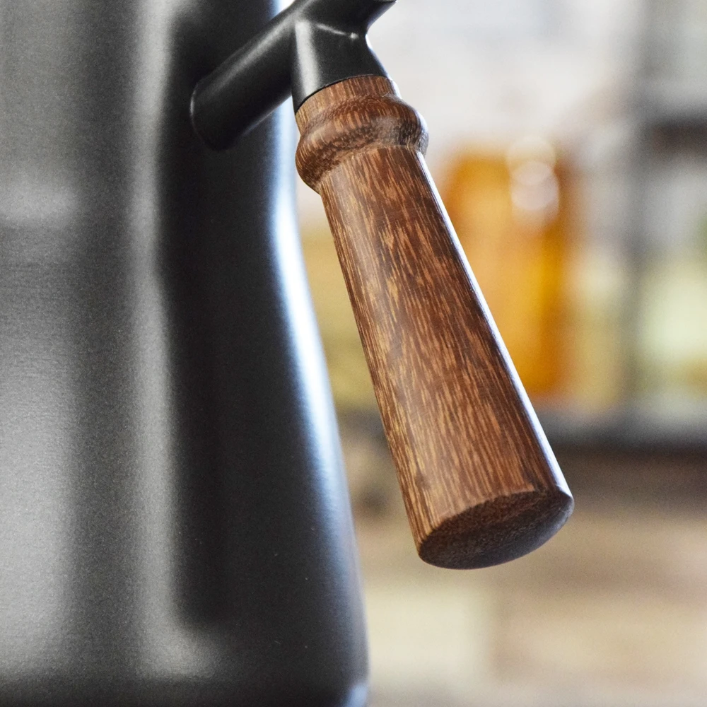 Q носик с гусиной шеей наполнитель кофейник деревянной ручкой кухонные аксессуары